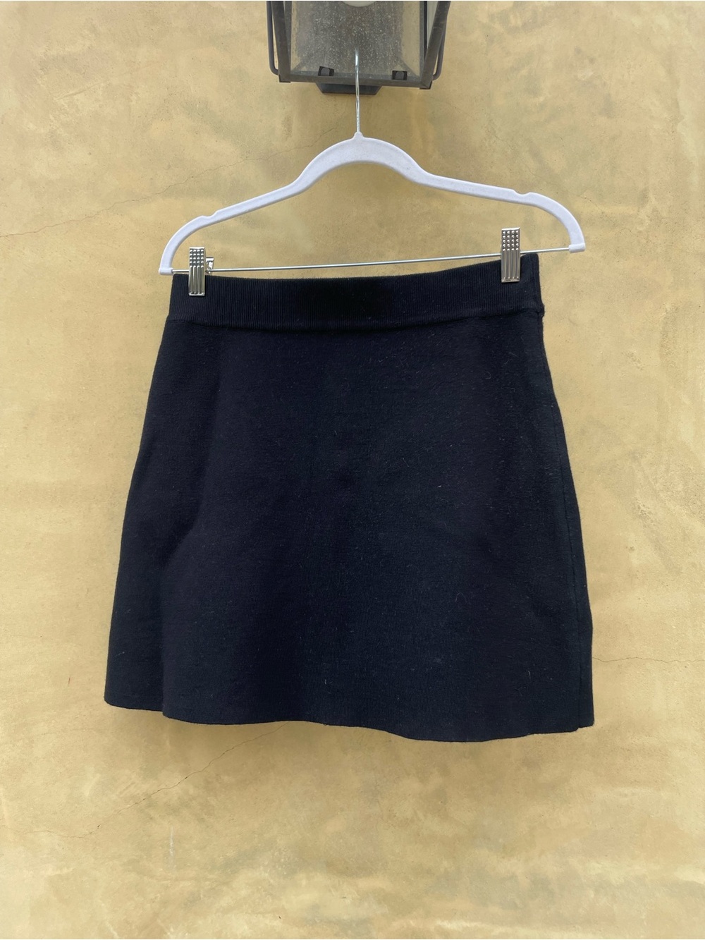 NWOT Knit Black Mini Skirt